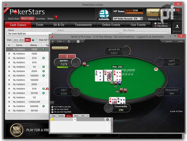 online pokerstars