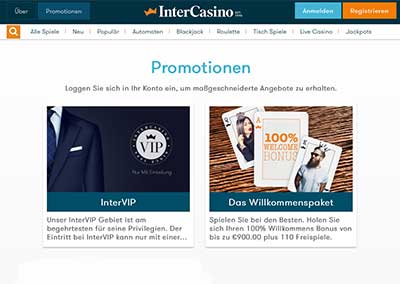 intercasino bonus