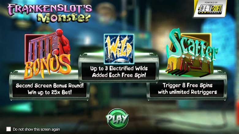 Frankenslots monster bonus features