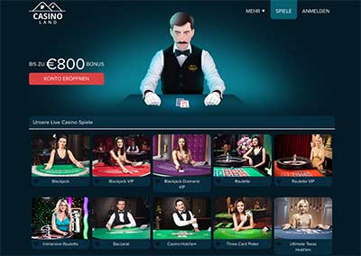 casinoland live dealer